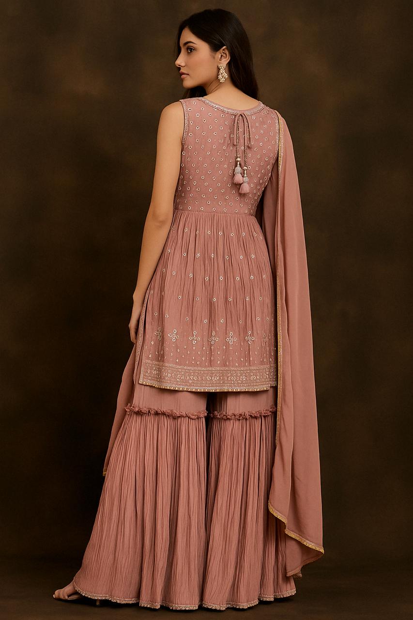 AW Gulbadan Blush Ensemble-GBE0010ARB - Image 2