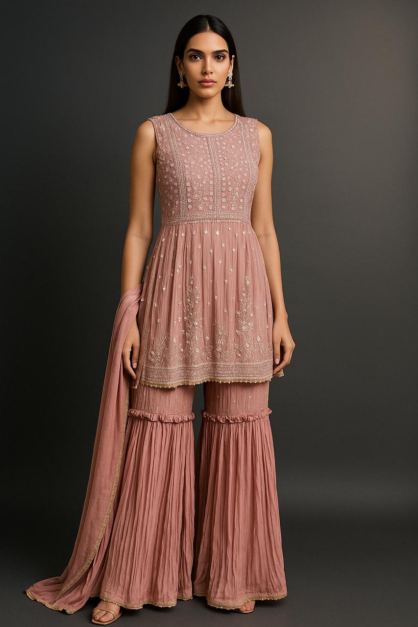 AW Gulbadan Blush Ensemble-GBE0010ARB